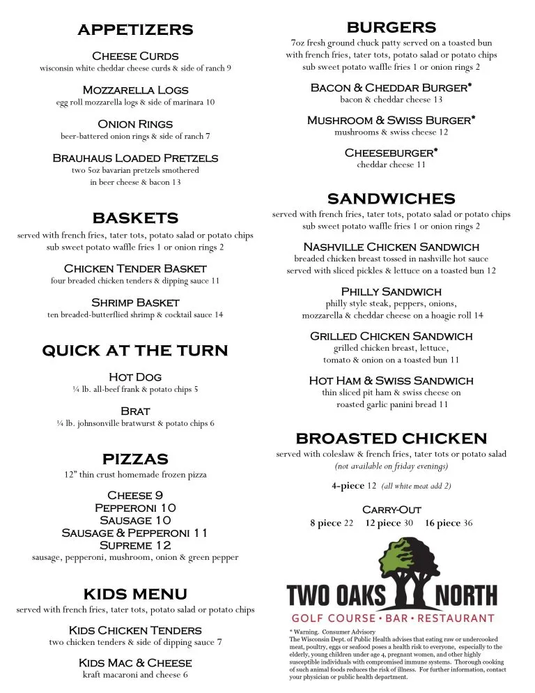 the menu